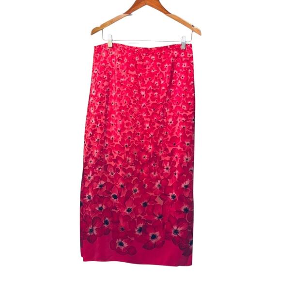 Neiman Marcus Red Maxi Pencil Skirt for Cocktail sz 12 - Picture 1 of 8